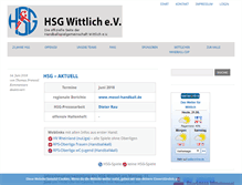 Tablet Screenshot of hsg-wittlich.de